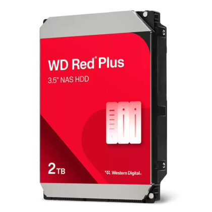 WD Red Plus 2TB 3.5" SATA 5400rpm 64MB Caché Disco Duro NAS
