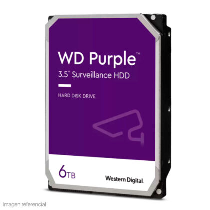 Disco Duro Western Digital WD Purple 6TB SATA 5400RPM 256MB