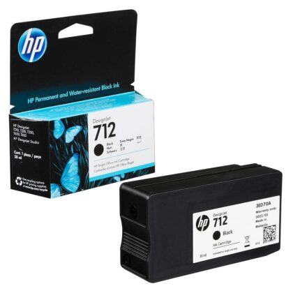 HP 712 Cartucho Negro Original 38ml