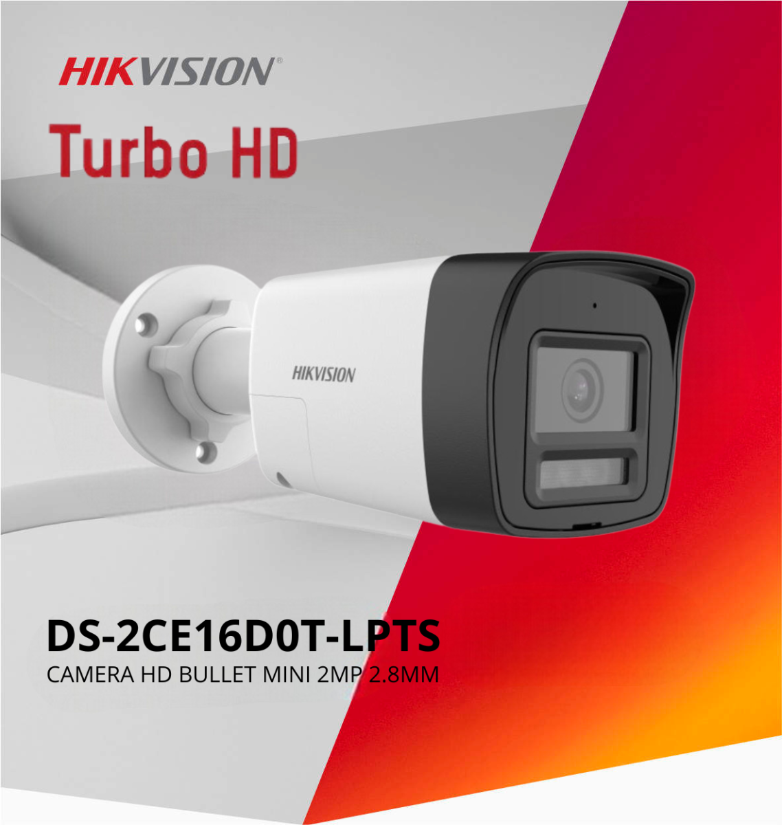 Hikvision 2MP Cámara Vigilancia Híbrida