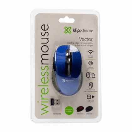 Klip Xtreme KMW-340 Ratón Inalámbrico Azul