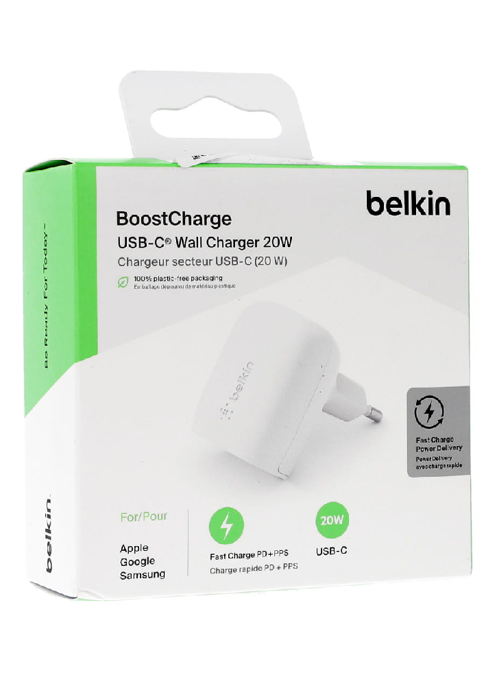 Belkin Adaptador USB-C 20W PPS Blanco
