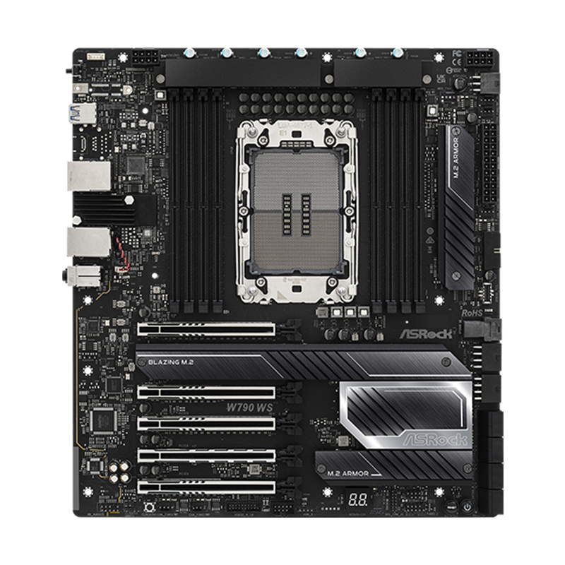 Motherboard ASROCK W790 WS R2.0 LGA4677 Intel W790 E-ATX - Imagen 2