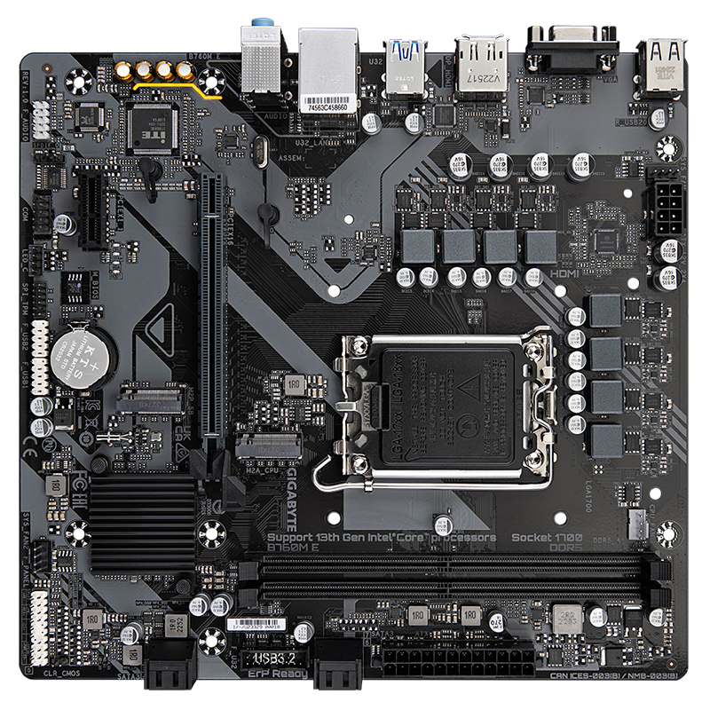 Motherboard Gigabyte B760M E LGA1700 DDR5 Micro ATX - Imagen 2
