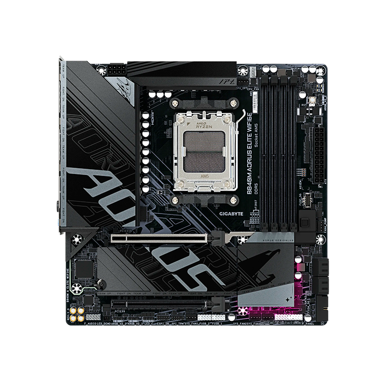 Motherboard GIGABYTE B840M AORUS ELITE WIFI6E AM5 micro-ATX - Imagen 2