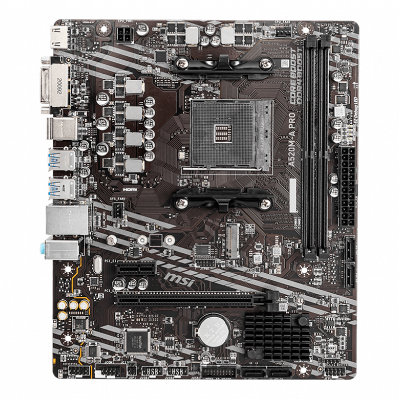 Motherboard MSI A520M-A PRO AM4 mATX con HDMI - Imagen 2