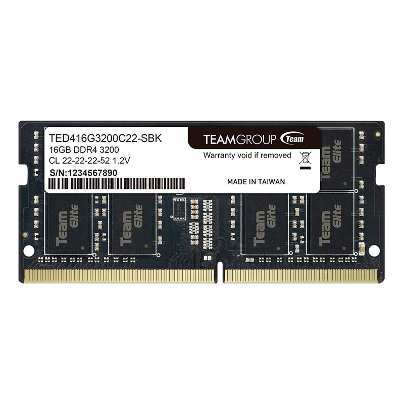 Memoria RAM TeamGroup Elite 16GB DDR4 3200MHz SODIMM Laptop