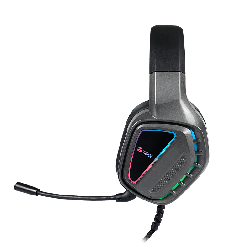 Auriculares Gaming TEROS TE-8171N RGB 40mm Micrófono - Imagen 5