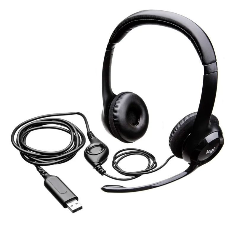 Auriculares Logitech H390 USB-A con Micrófono Cancelación Ruido Negro - Imagen 4
