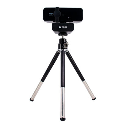 Webcam TEROS TE-9072 2K con Micrófono y Trípode, USB 2.0