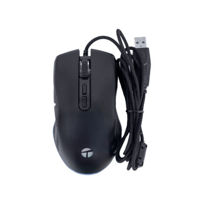 Mouse Gamer Teros TE-1233G RGB 7200 DPI 7 Botones Negro