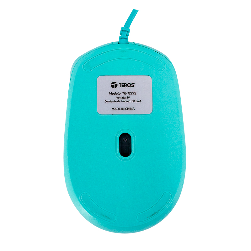 Mouse Óptico TEROS TE-1227S 1600 DPI USB Verde - Imagen 5