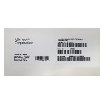 Microsoft Windows Server Standard 2025 OEM 64Bits Español