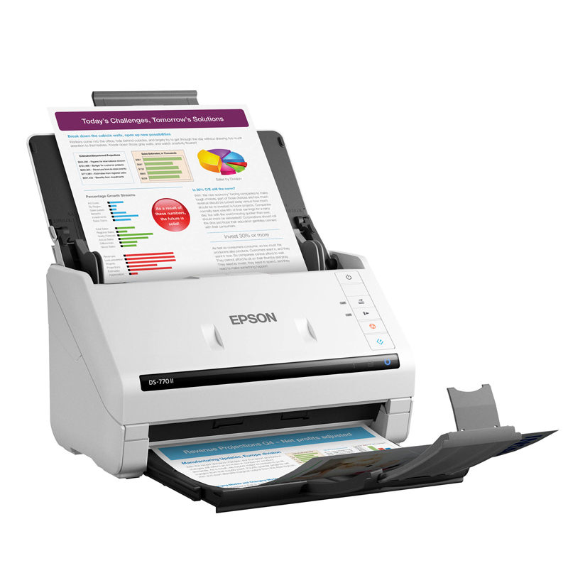 Escáner Epson DS-770 II USB 3.0 Alta Velocidad 45ppm ADF Doble Faz
