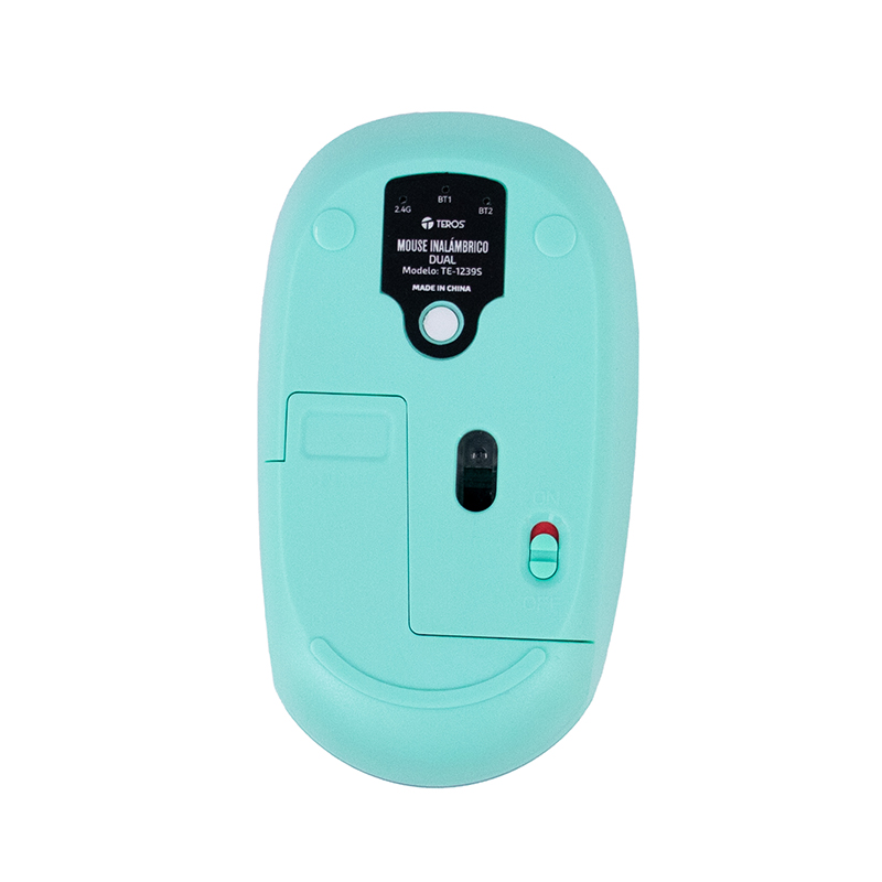 Mouse Inalámbrico Teros TE-1239S 2.4GHz 4 Botones USB Color Púrpura