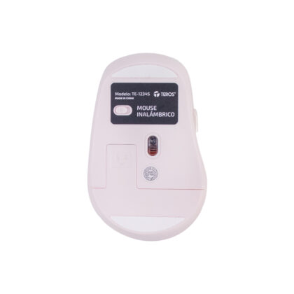 Mouse Inalámbrico TEROS TE-1234S Rosado 6 Botones