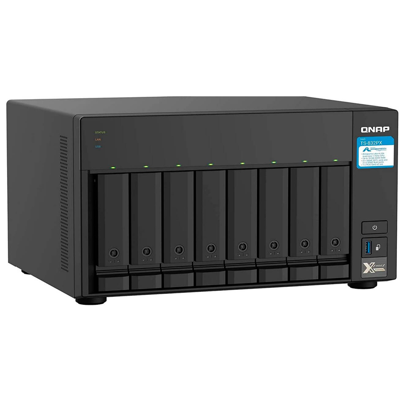 Servidor NAS QNAP TS-832PX-4G 8 Bahías ARM Cortex-A57 4GB