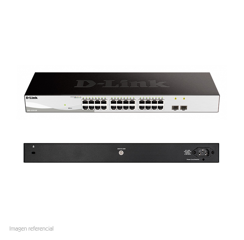 Switch D-Link DGS-1210-26 GbE L2+ 24 Puertos + 2 SFP