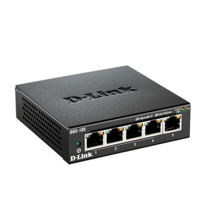 Switch D-Link DGS-105 de 5 Puertos Gigabit Ethernet