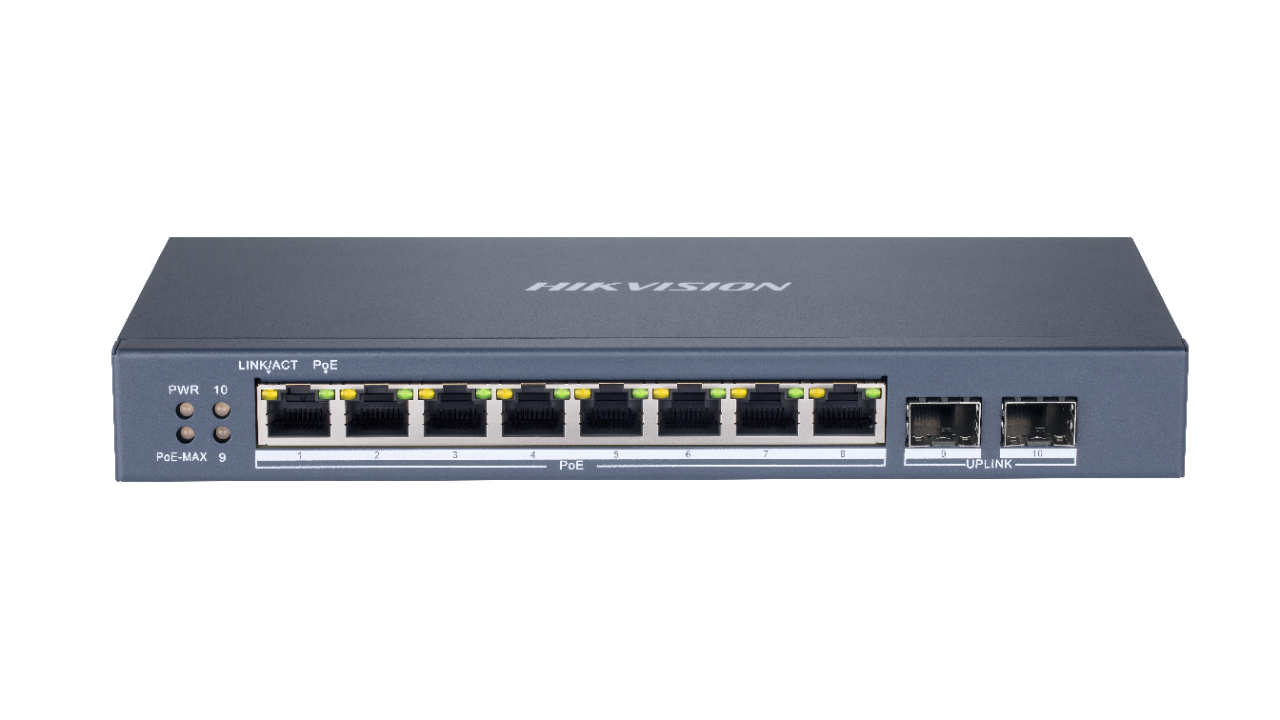 Switch PoE+ Hikvision Smart Managed 8 Puertos - Imagen 2