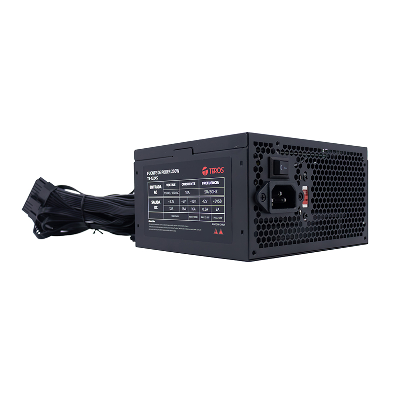 Fuente Poder TEROS TE-1324S 250W ATX 115V/230V - Imagen 2