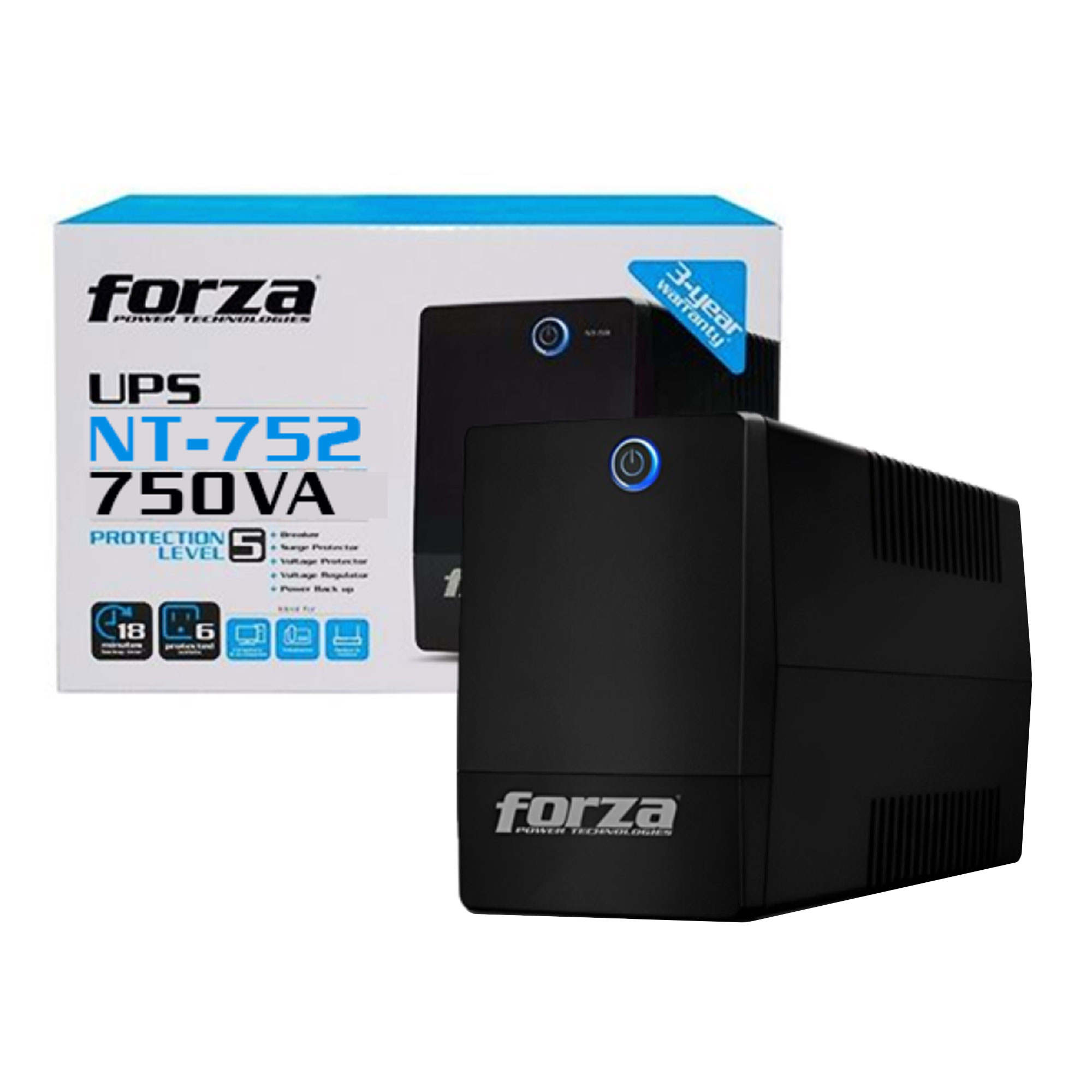 Forza NT-752U UPS Line Interactive 750VA - Imagen 4