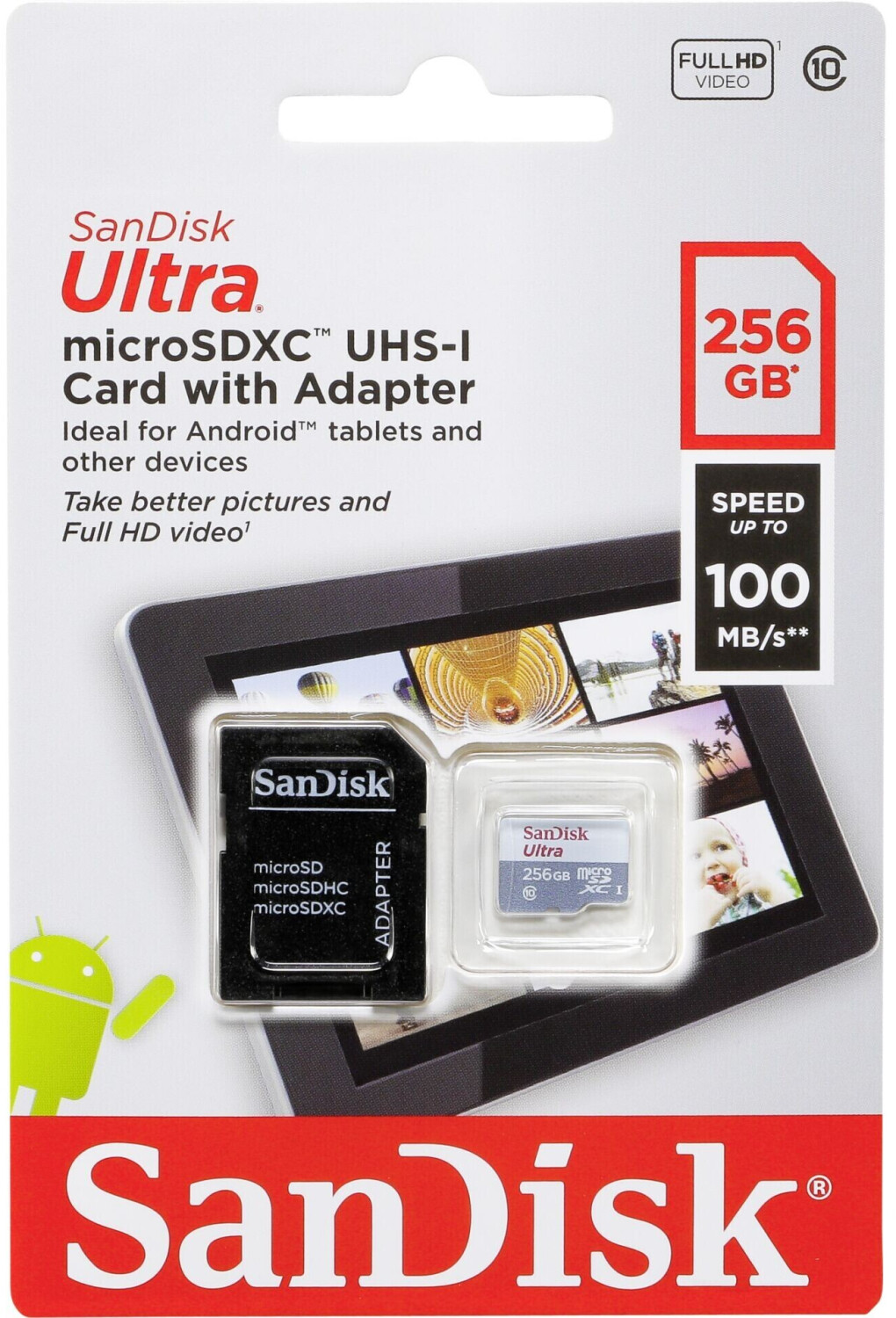 SanDisk Ultra microSDXC 256 GB + Adaptador