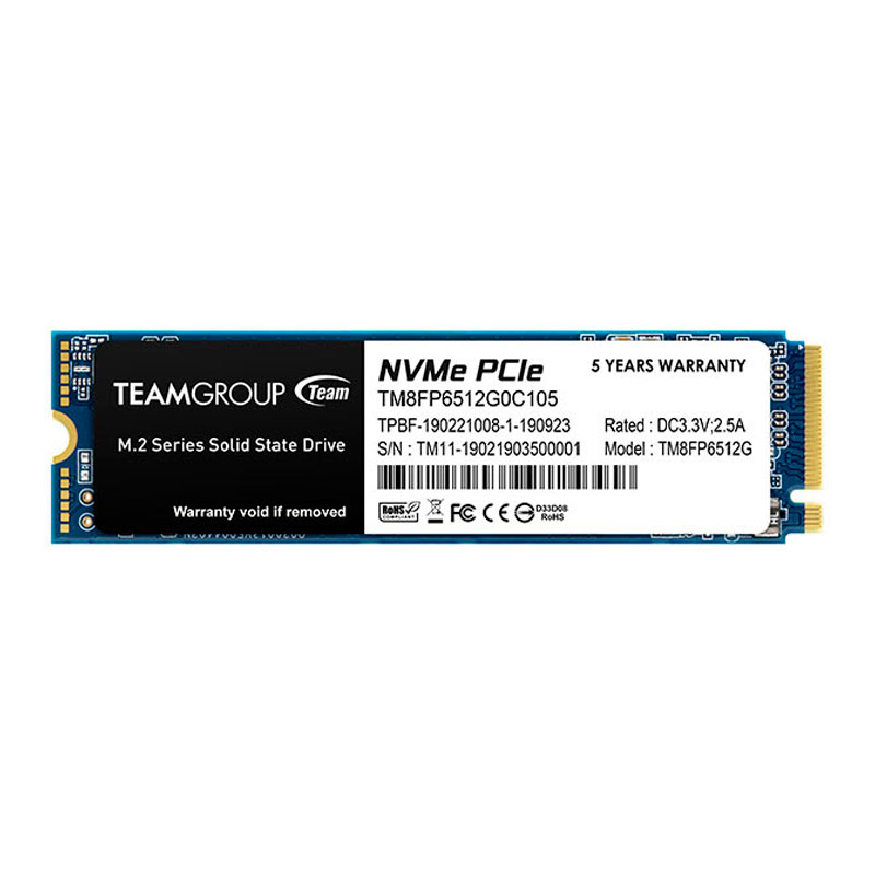 Disco SSD TeamGroup MP33 512GB M.2 NVMe PCIe 3.0