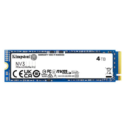 Disco SSD Kingston NV3 4TB PCIe 4.0 NVMe M.2 6000MB/s