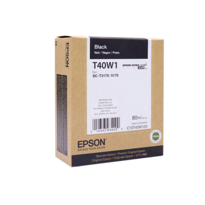Cartucho Tinta Epson T40W120 Negro 80ml UltraChrome XD2