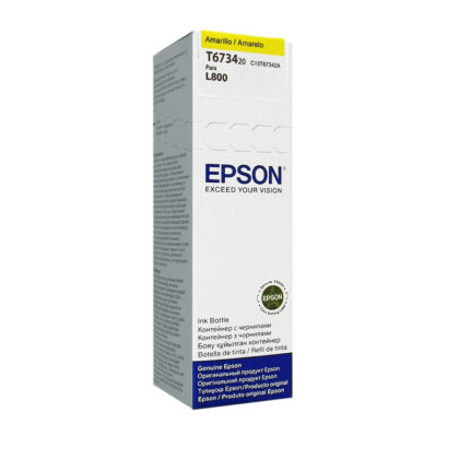 Tinta EPSON L800 Amarilla Original 70ml T673420