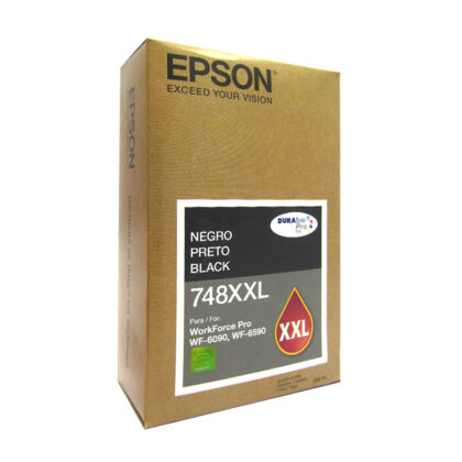 Cartucho Tinta Negro Epson 748XXL Alta Capacidad 75,000 Págs