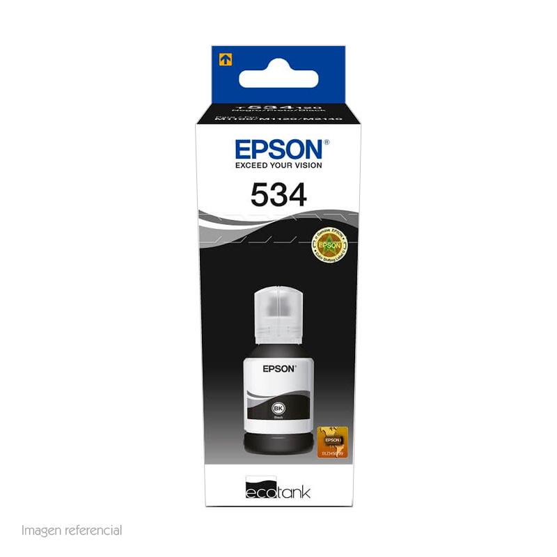 Botella Tinta EPSON T534120 Negro 120ml EcoTank