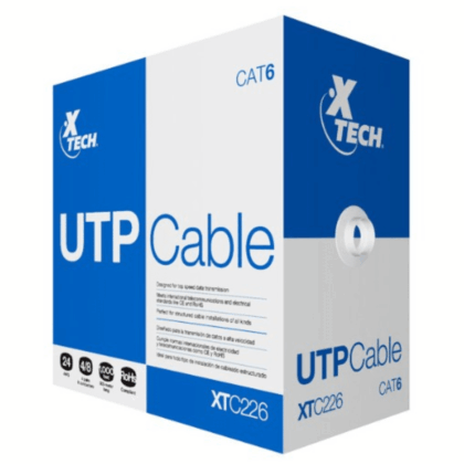 Cable de red UTP CAT6 305m Xtech