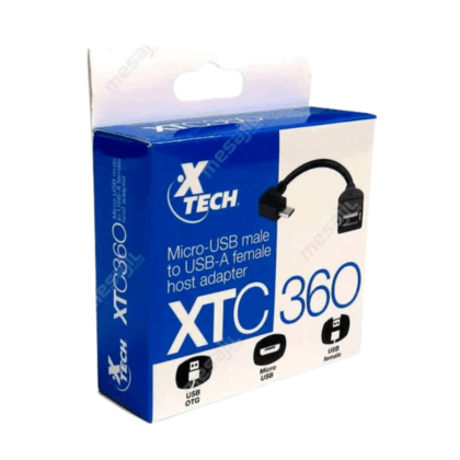 Xtech Adaptador USB a Micro-USB, 13.5 cm