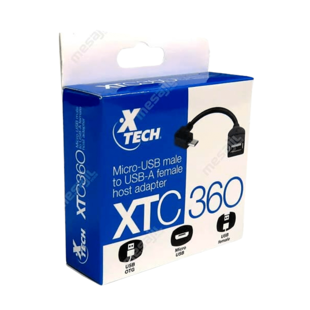 Xtech Adaptador USB a Micro-USB, 13.5 cm