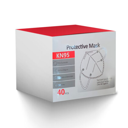 Caja 40 Mascarillas KN95 Blancas - Protección 95%