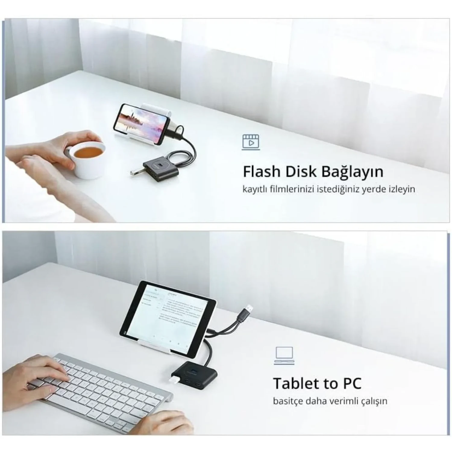 Hub USB UGREEN 4 Puertos USB 3.0 Gris - Imagen 5
