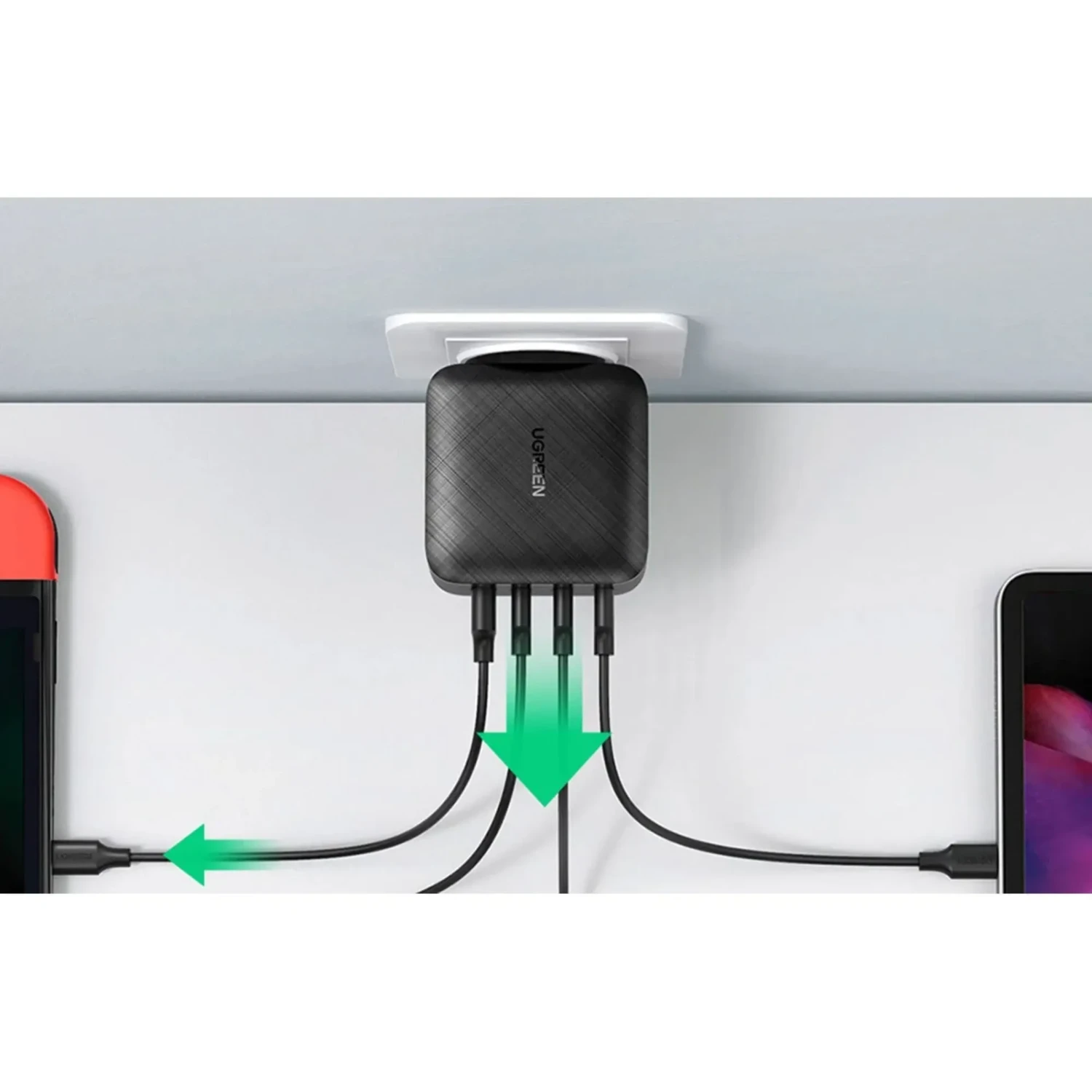 Cargador Pared UGREEN CD224 65W 3 USB-C 1 USB-A - Imagen 3