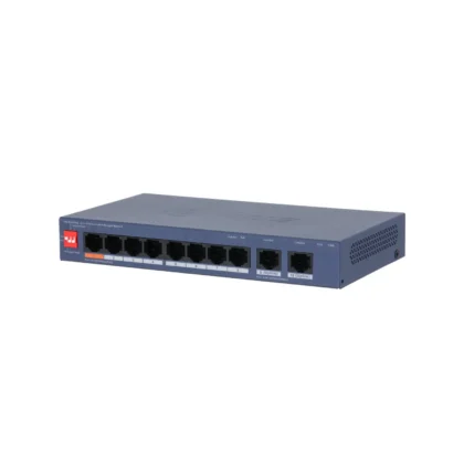 Switch PoE Dahua DH-CS4010-8ET2GT-60 Cloud DoLynk L2 10 Puertos (8 PoE + 2 Uplink Gigabit) 60W