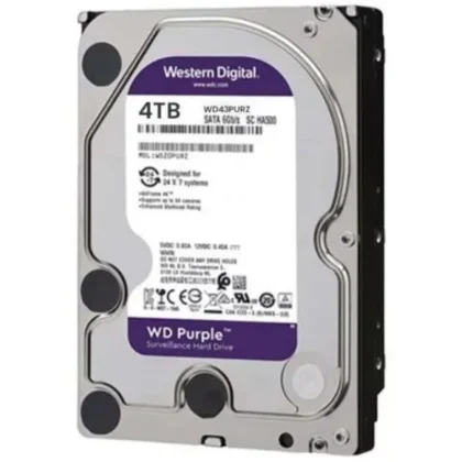 Disco Duro Interno Western Digital Purple 4TB 3.5" SATA 6Gb/s para Videovigilancia CCTV (WD43PURZ)