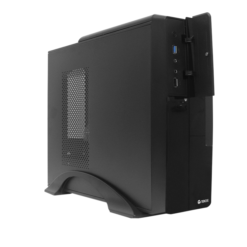 Case Teros TE-1039S Slim 250W USB 3.0 Negro