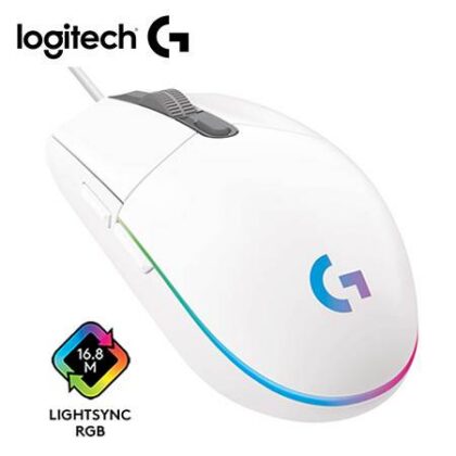 Mouse Gamer Logitech G203 Lightsync RGB Blanco