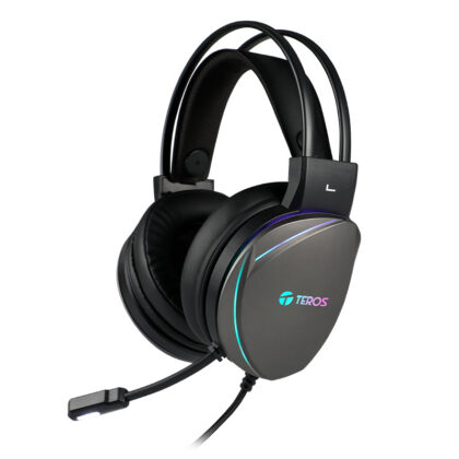 Auriculares Gamer Teros TE-8170N USB RGB Negro