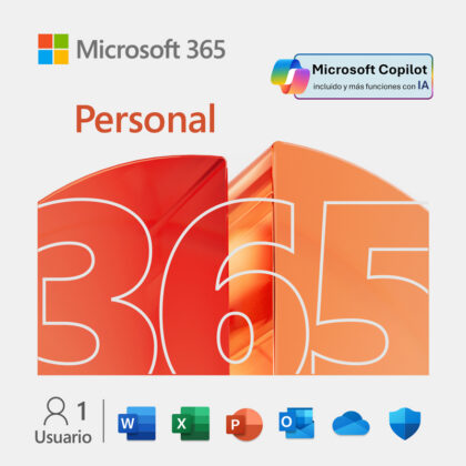 Microsoft 365 Personal 1 Usuario 12 Meses [Licencia Digital ESD]